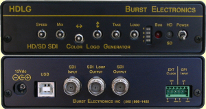 HDLG HD/SD SDI Color Logo Generator